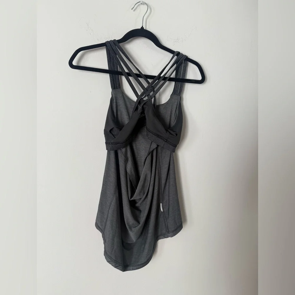 Like New Prana Waterfall Criss Cross Built in Bra Scoop Back Workout Tank - Picture 6 of 14
